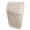 Rubbermaid Commercial Slim Jim 15-Gallon Wall-Mounted Container - Beige